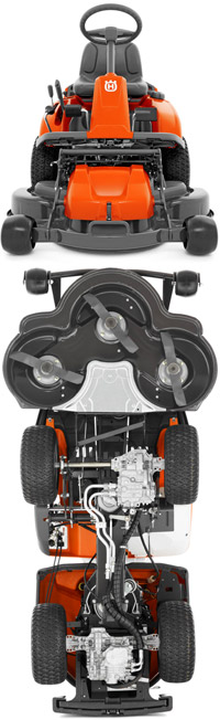 Райдеры Husqvarna R 213C и R 316T для эффективной работы весной и летом. Больше, чем газонокосилка!