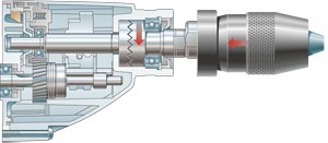 Дрель: разрез