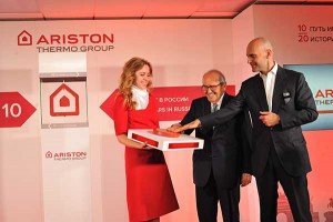 Франческо Мерлони и Паоло Мерлони на юбилее Ariston Thermo Group во Всеволожске